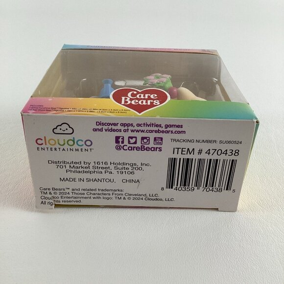 Care Bears Funshine Share Bear Collectible Flocked Poseable Figures TCFC 2024 - Picture 2 of 6